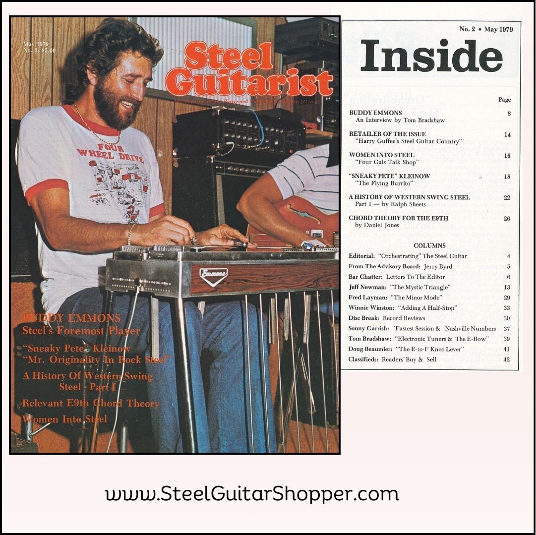 Steel Guitarist Magazine #2 - May 1979 - NEW
