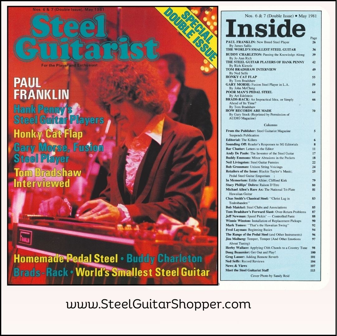Steel Guitarist Magazine Double Issue May 1981
