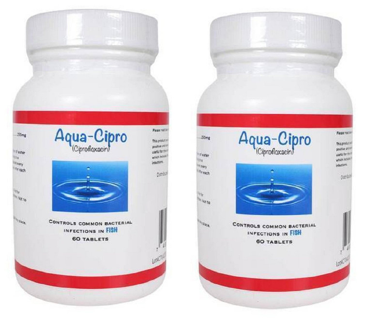 Aqua Cipro Ciprofloxacin 250 mg - 60 count 2 pack