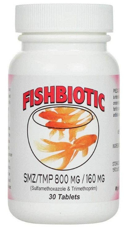 Fishbiotic Sulfamethoxazole & Trimethoprim - 30 Tablets