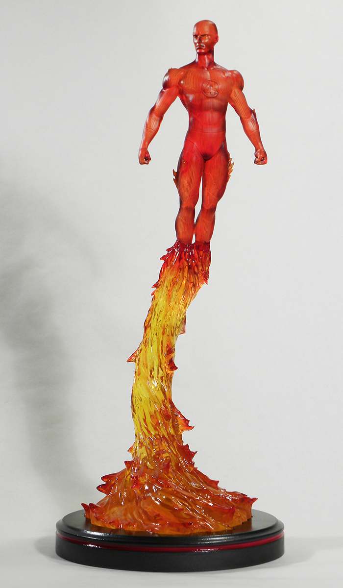 Human Torch Resin Statue