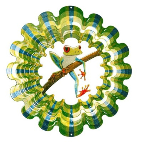 Frog Wind Spinner Vivid Collection Large 12"