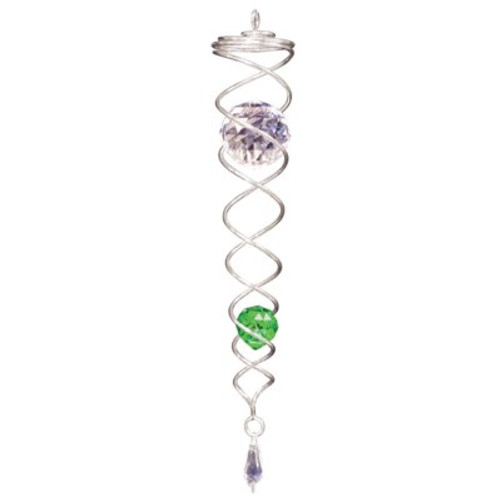 7" Crystal Green Twister Spinner Tail