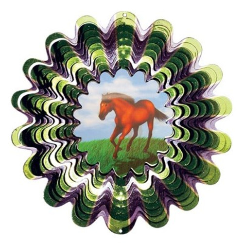 Small Animated Horse Wind Spinner 6.5"