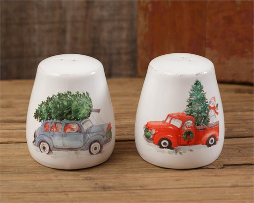 Winter Farmhouse - Salt And Pepper Shakers