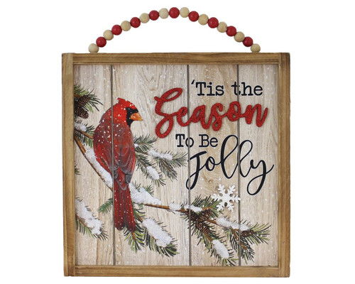 WALL ART-CARDINAL/'TIS...SEASON