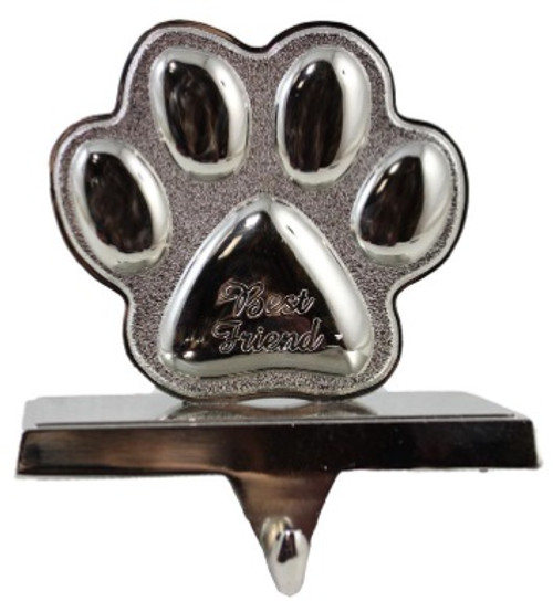 Metal Paw Stocking Holder "Best Friend"