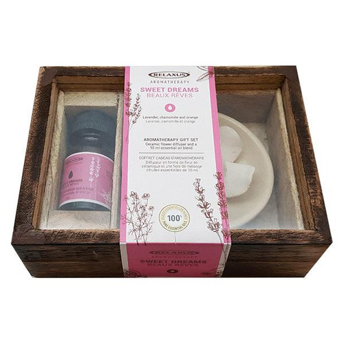 Essential Oil Gift Set & Ceramic Diffuser-Sweet Dreams