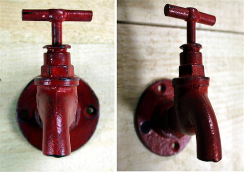 CAST IRON TAP HOOK RED