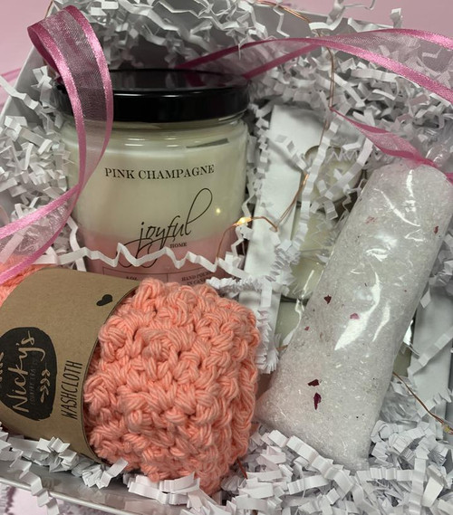 Pink Champagne Soy Candle 8oz
