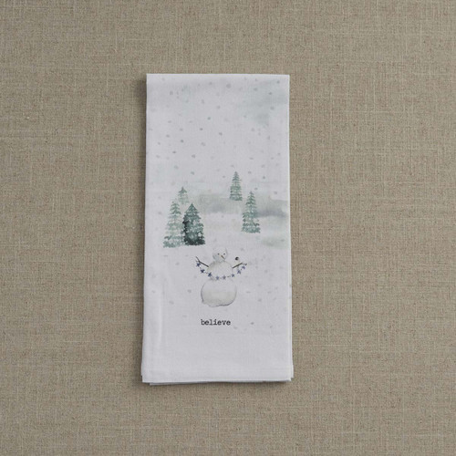 WINTERLAND DISHTOWEL - BELIEVE