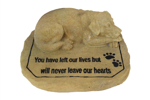 Dog Memorial Stone Resin