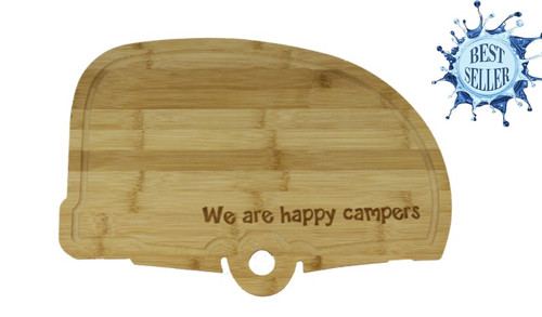 Bamboo Cutting Board Camper Shaped-Happy Campers