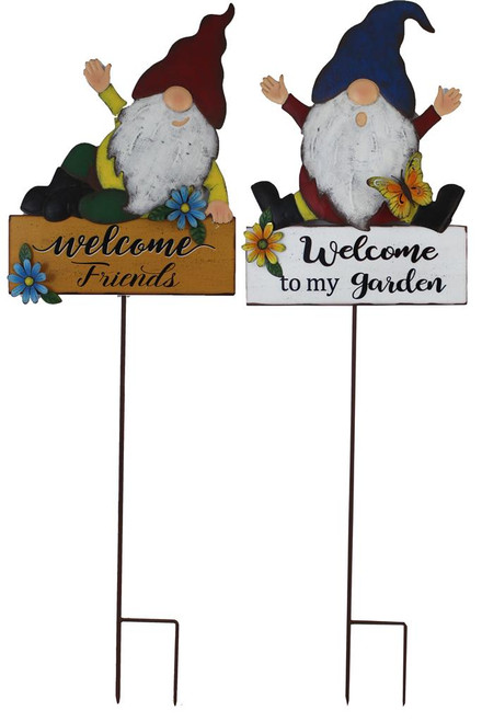 Gnome Welcome Garden Stake (2 Styles to choose from)