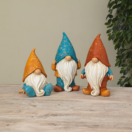 12.2-Inch Tall Resin Garden Gnome (3 Styles to choose from)