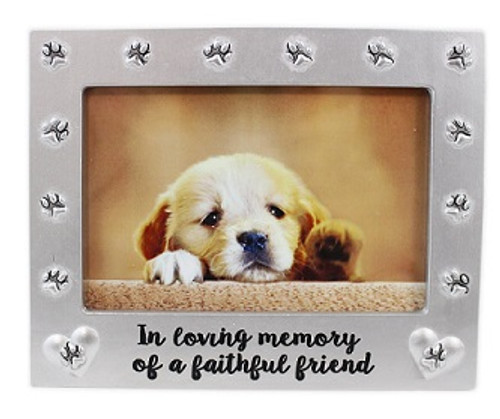 Pet memorial frame faithful friend