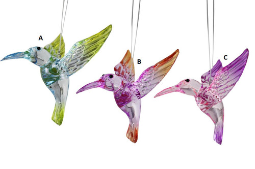 Acrylic Two Tone Hummingbird Suncatcher (3 Colours to choose from)