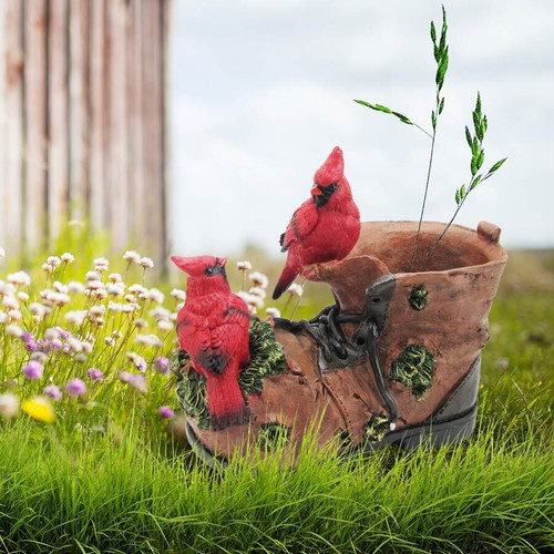 Cardinals Figurine on a Boot