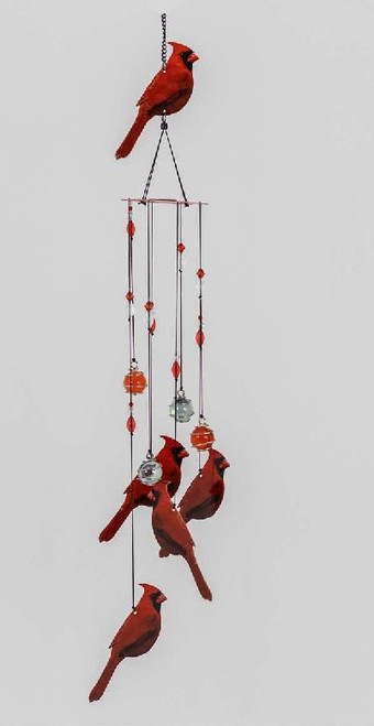 METAL WINDCHIME W/ CARDINALS