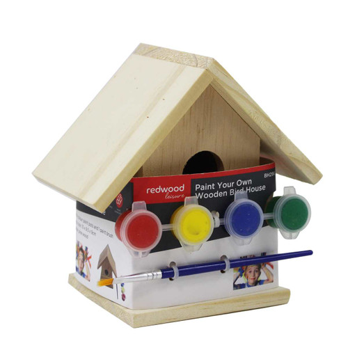 DIY WOOD PAINT YOUR OWN BIRD HOUSE