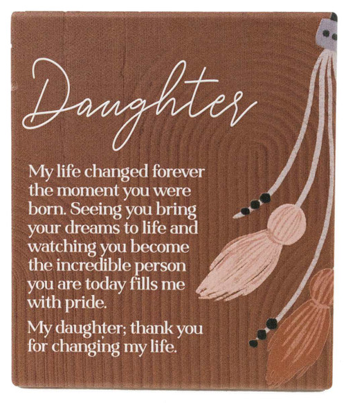 AMBER VERSE PLAQUE -DAUGHTER