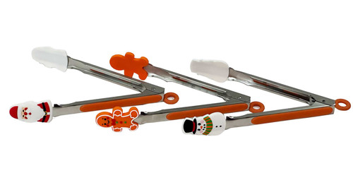 SILICON CHRISTMAS TONGS-3 Styles to choose from