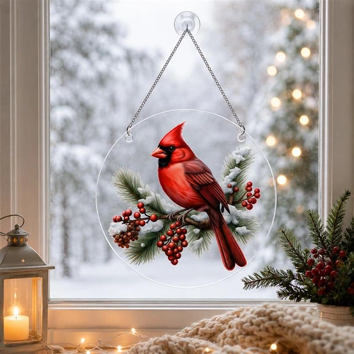 Cardinal Window Decor