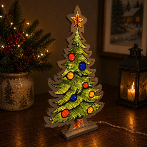 Infinity Christmas Tree Tabletop LED Light-up Decoration