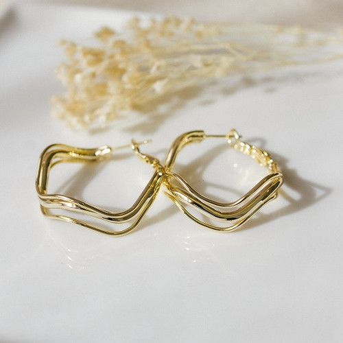 Breezy Hoops-gold