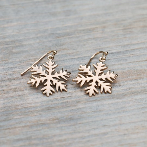 Snowflake Earring-gold