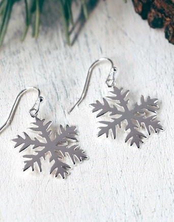 Snowflake Earring-silver