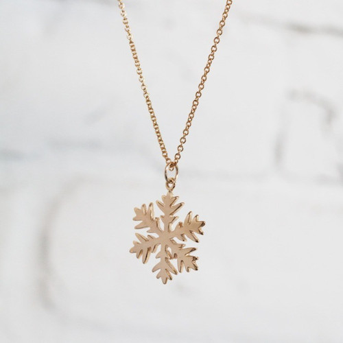 Snowflake Pendant-gold
