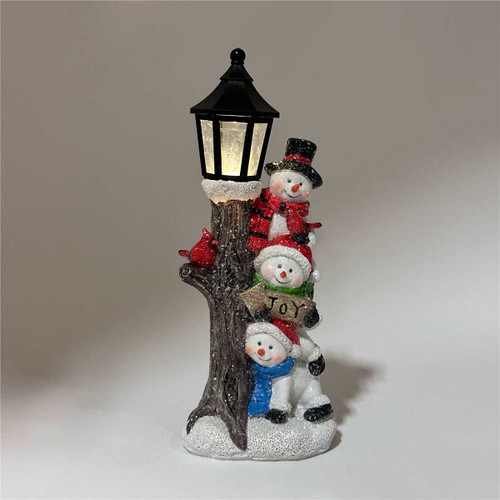SNOWMEN "JOY" LED LAMP POST