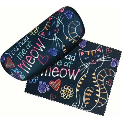 YOU HAD ME AT MEOW EYEGLASS CASE