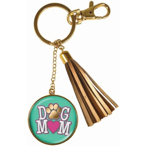 DOG MOM KEYCHAIN