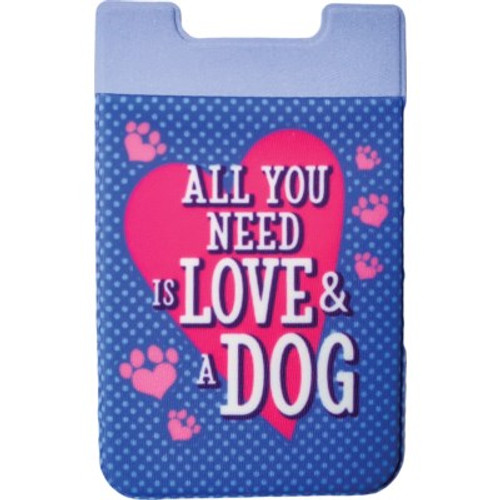 DOG LOVE PHONE CARD HOLDER