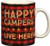 Happy Campers Live Here Plaid Mug 20oz