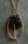 Tree of Stone Necklace-Oval Gold/Black