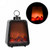 Led fireplace lantern in black & silver