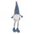 Plush blue grey sitting gnome
