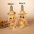 13.3" LED Lit Glass Bottle Scarecrow Figurine, 2 styles to choose from.