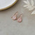 Paris Earrings-rose gold/rose quartz