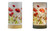 GLASS LED LAMP W/POPPIES