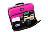 Front compartment has built-in organizer pockets for all your supplies.