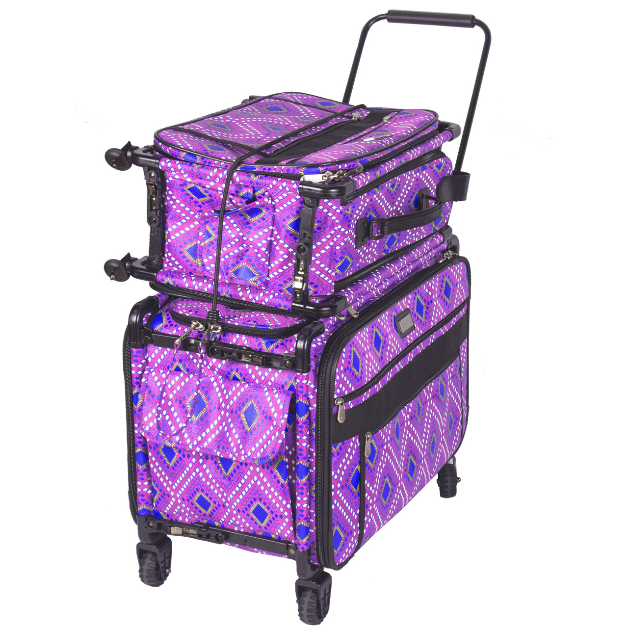 Two outside straps to secure stackable items