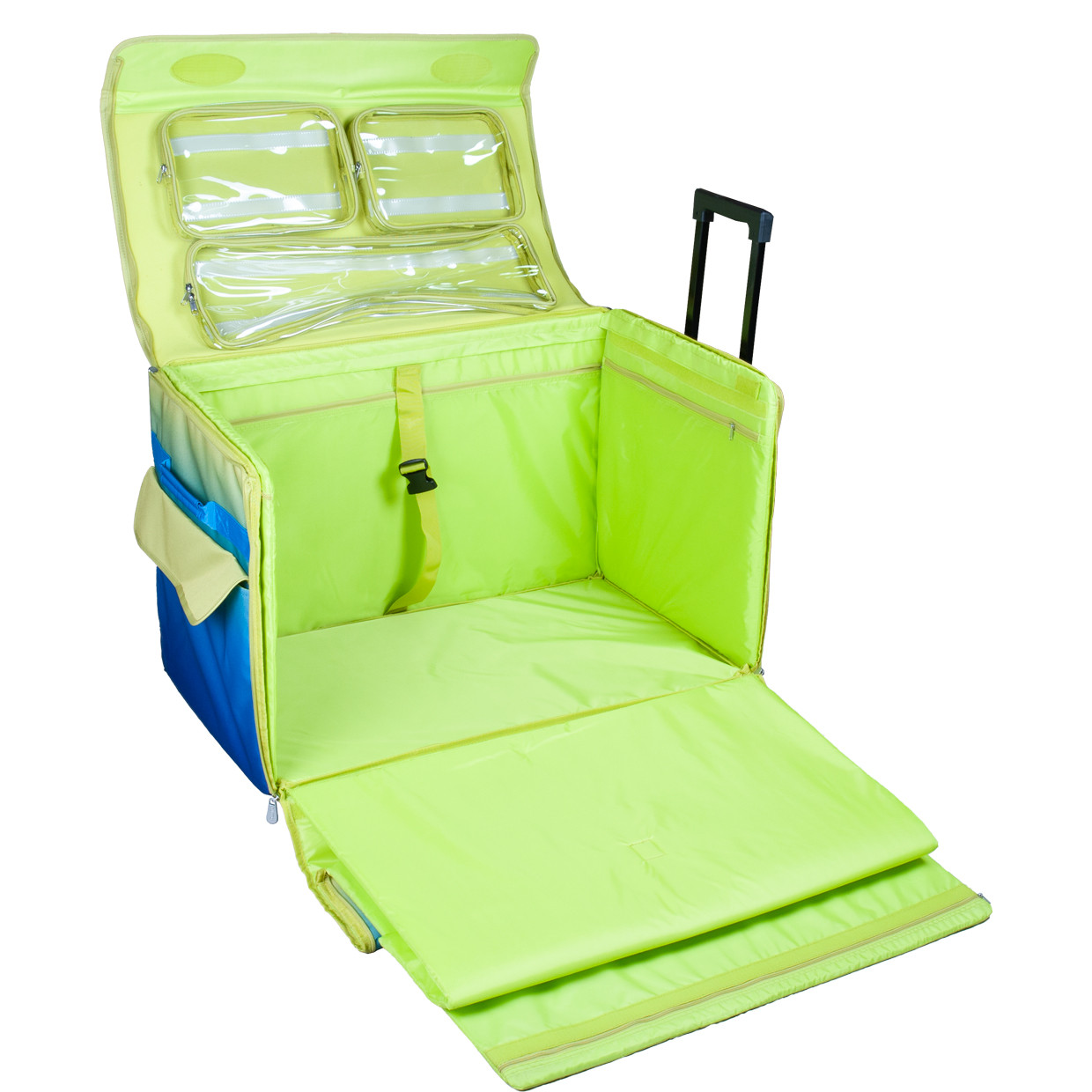 29" EZ-Glide Trolley Blue/Lime Green   