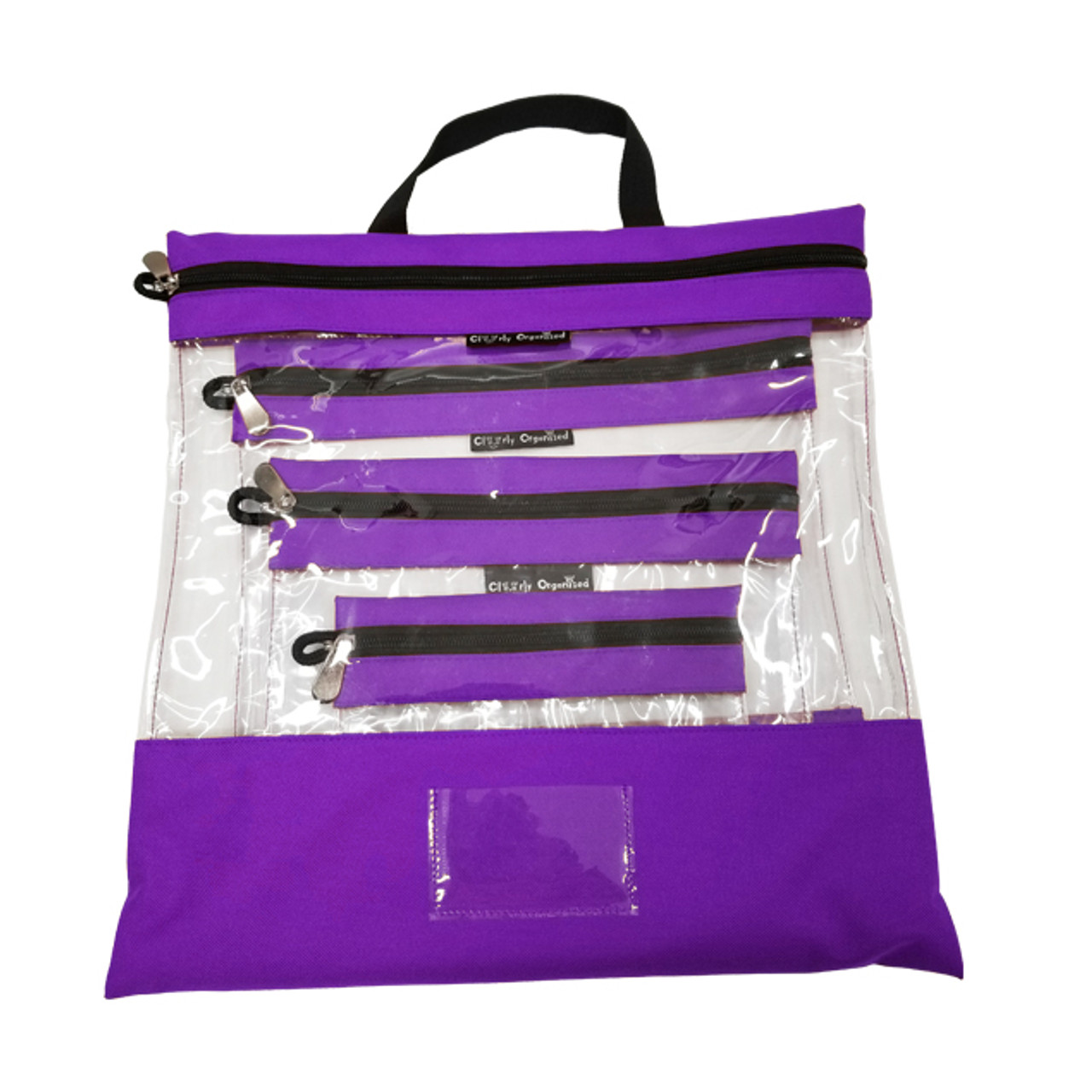 Purple Clear Organizing Bag (Non promotional item)