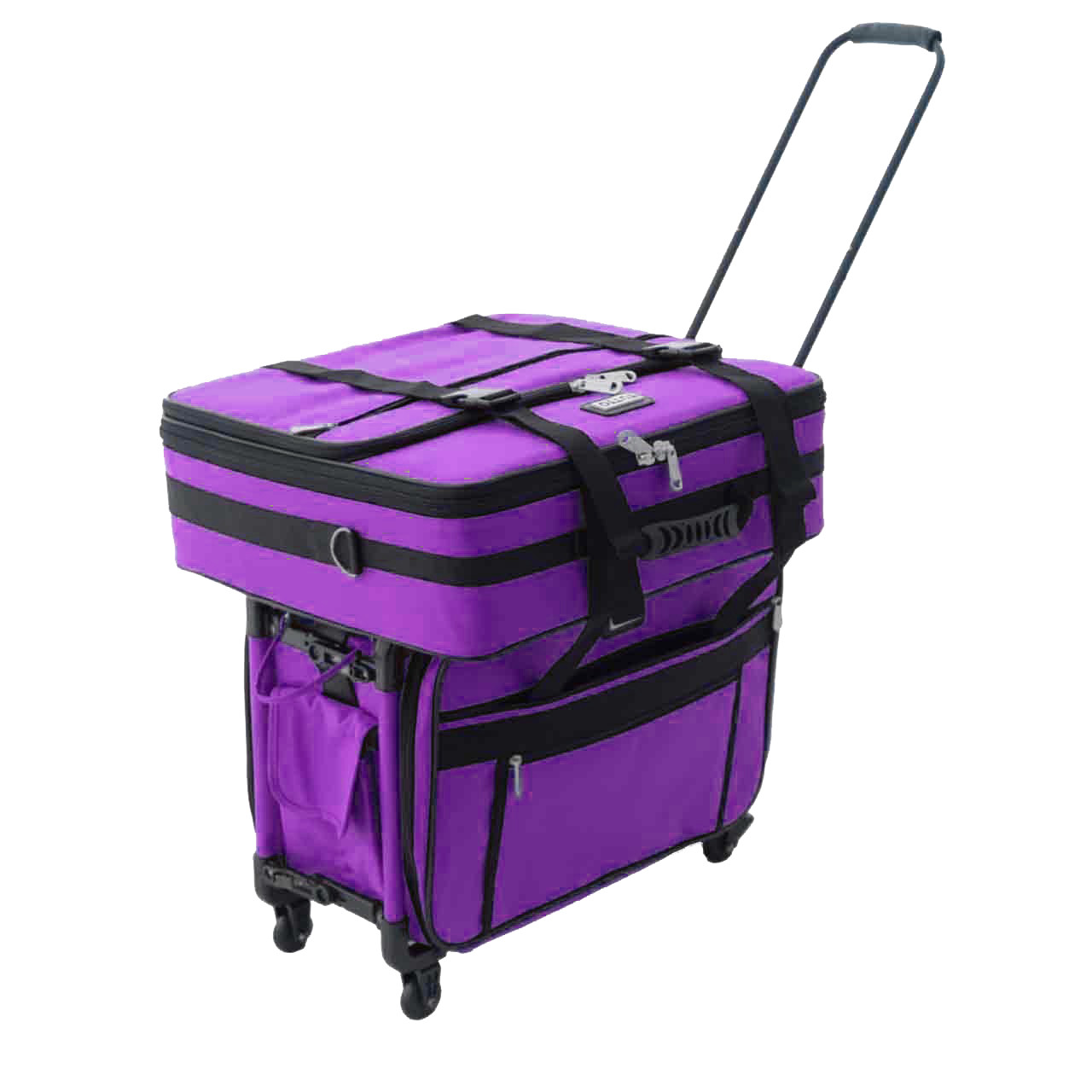 Great Companion Bag: carry individually with handle or shoulder strap. Also can stack on top of Tutto Machine On Wheels, Tutto Serger On Wheels or any Tutto 4-wheel case.