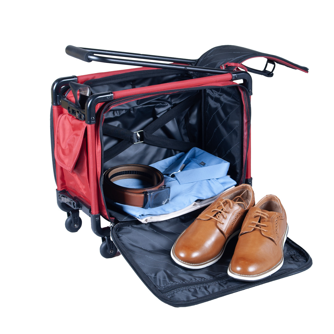 Top and front opening for easy access