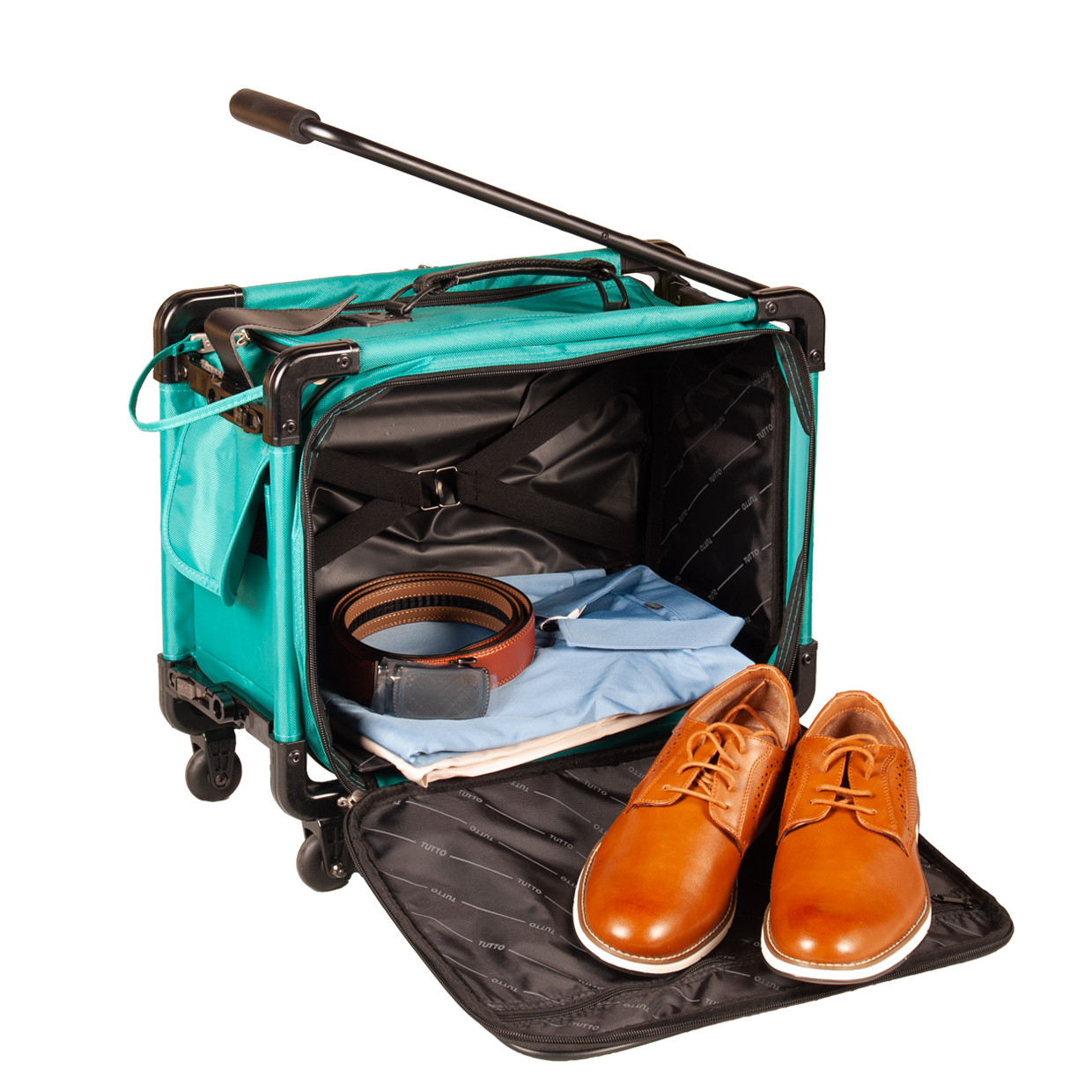 Top and front opening for easy access